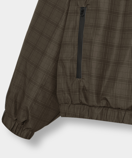 2WAY ESSENTIAL CHECK HOODED WINDBREAKER_3 COLOR