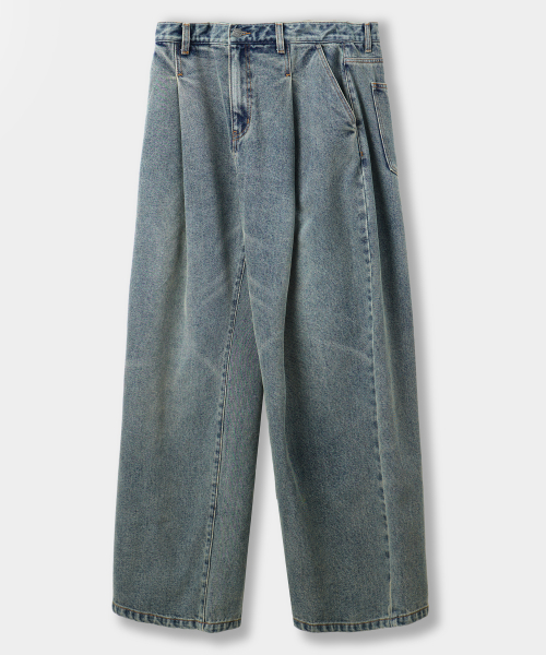 ©EVERYONE’S ALL-SUNDAY ONE TUCK DENIM PANTS_4 COLOR