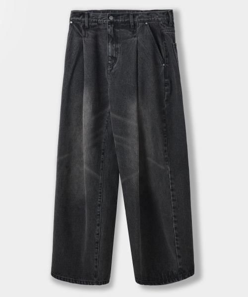 ©EVERYONE’S ALL-SUNDAY ONE TUCK DENIM PANTS_4 COLOR