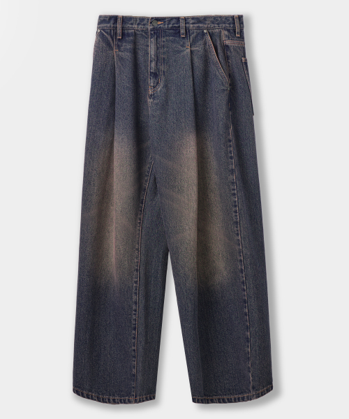 ©EVERYONE’S ALL-SUNDAY ONE TUCK DENIM PANTS_4 COLOR