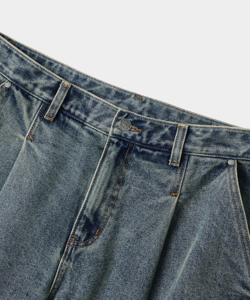 ©EVERYONE’S ALL-SUNDAY ONE TUCK DENIM PANTS_4 COLOR