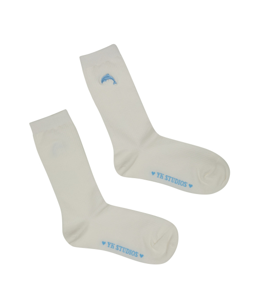 YK Logo Socks SKYBLUE