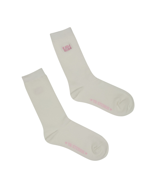 YK Logo Socks PINK