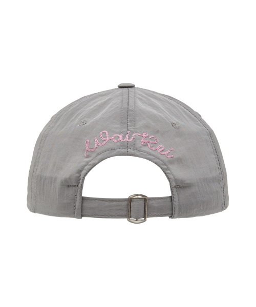 MELLOW Letter Nylon Cap GREY