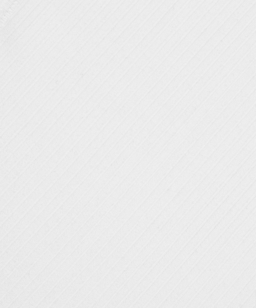 크로스 레더 패치 슬리브리스 - 화이트
