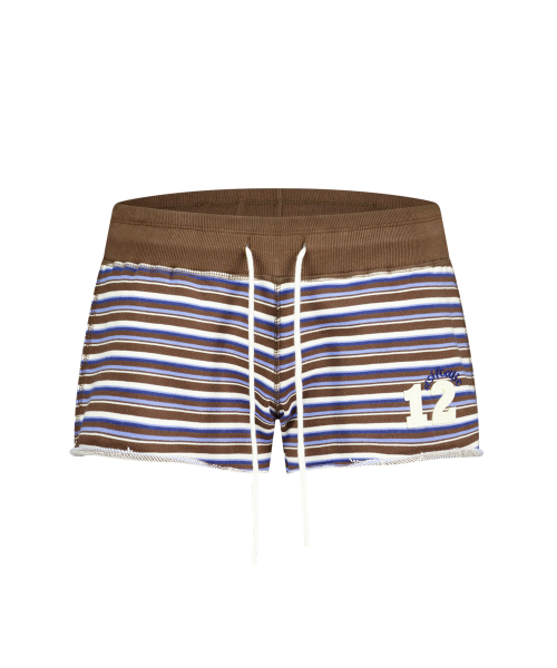 CALIE BABE STRIPE SHORTS BROWN