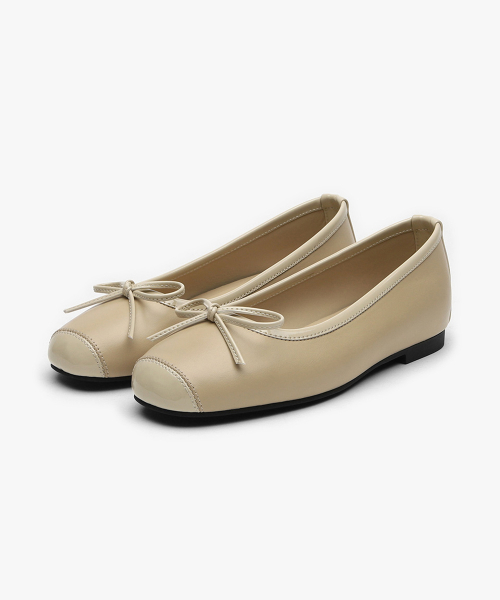 Kate Enamel Ribbon Flats (1cm)