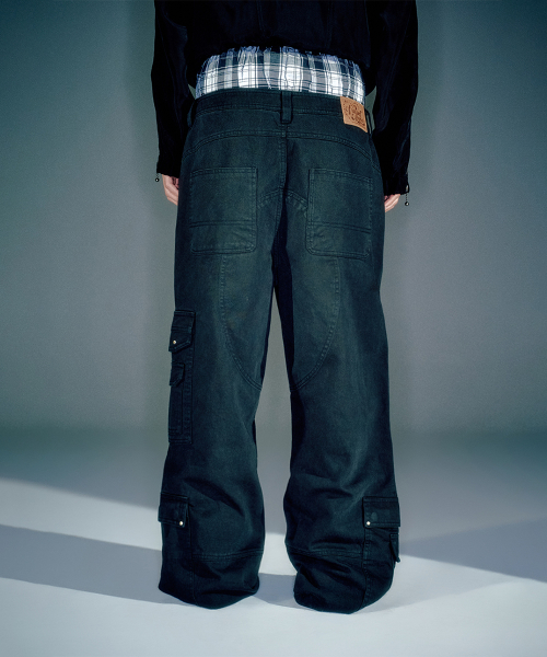 (MEN) ROWAN CARGO PANTS BLACK