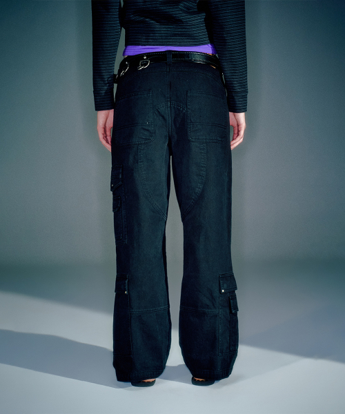 (WOMEN) ROWAN CARGO PANTS BLACK