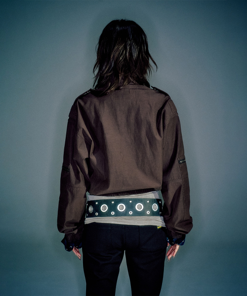 WOMEN ZAKA BOMBER JACKET BROWN