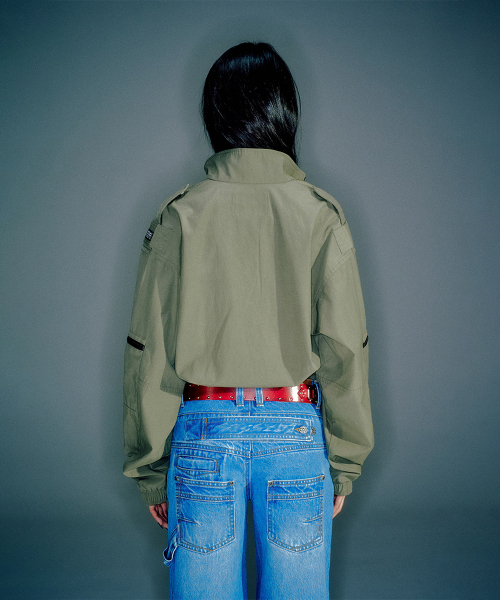 WOMEN ZAKA BOMBER JACKET KHAKI