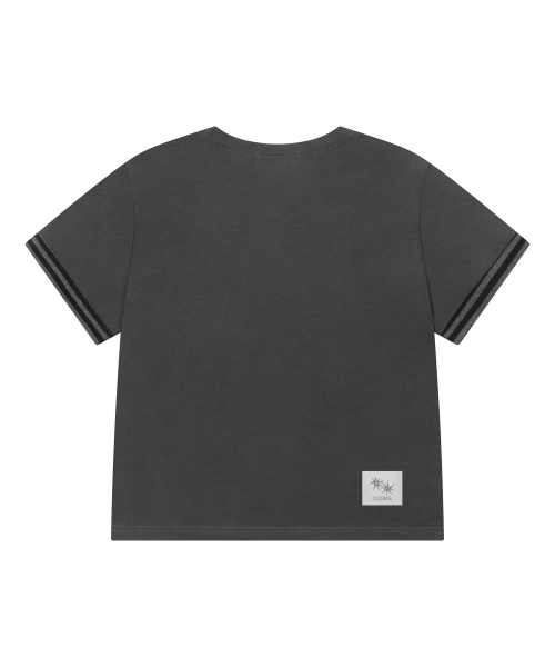 CILLIN STRIPE EYELET POINT HALF T (2COLOR)