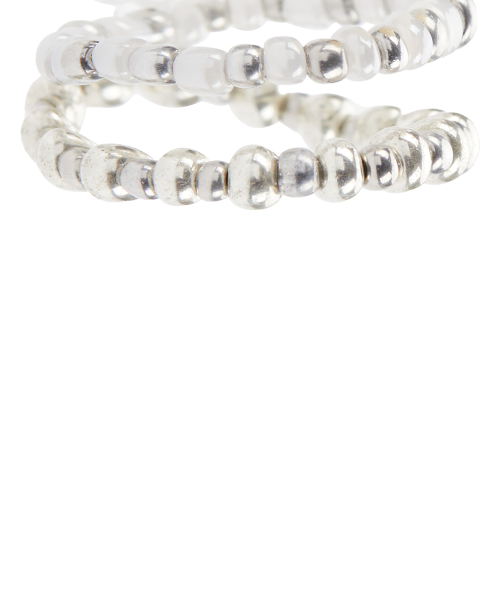 EL CROSS ROSE LAYERED RING(IVORY)