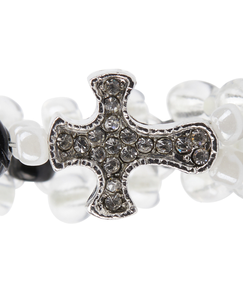 EL CUBIC CROSS RING(BLACK)