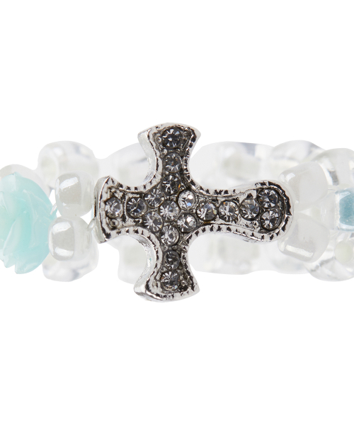 EL CUBIC CROSS RING(MINT)