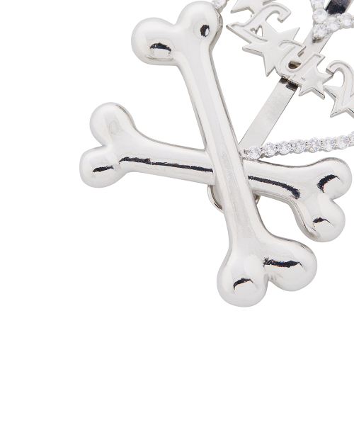 EL HEART BONE PIN(SILVER)