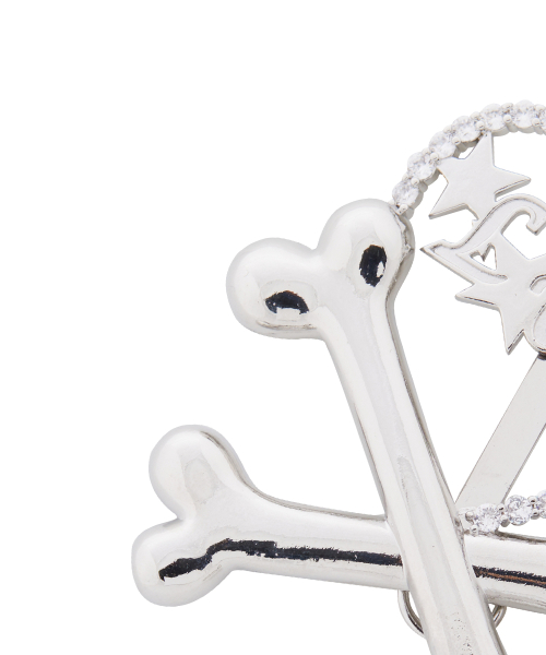 EL HEART BONE PIN(SILVER)