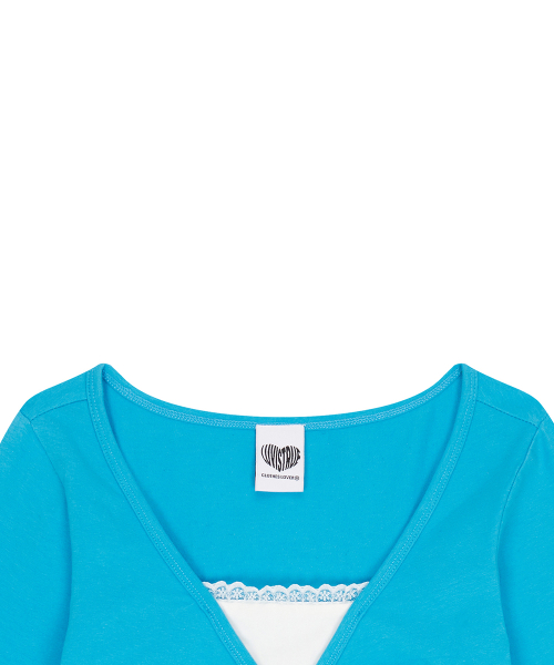 EL HORSE SLIM-FIT TEE(BLUE)