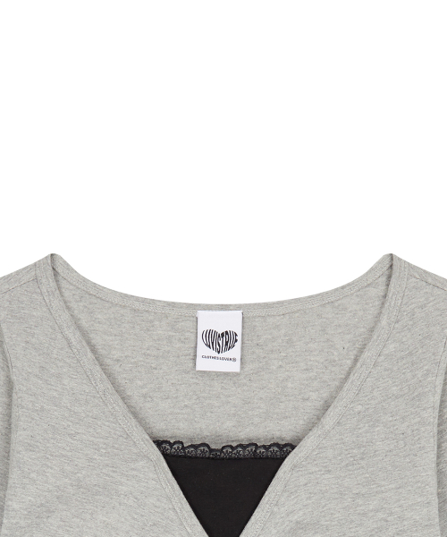 EL HORSE SLIM-FIT TEE(GRAY)