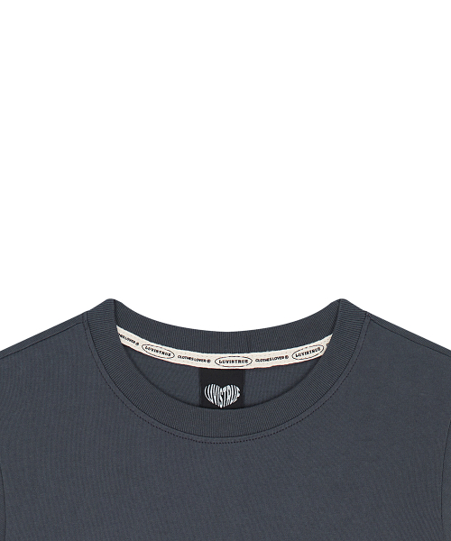 EL LUVISTRUE LOGO TEE(CHARCOAL)