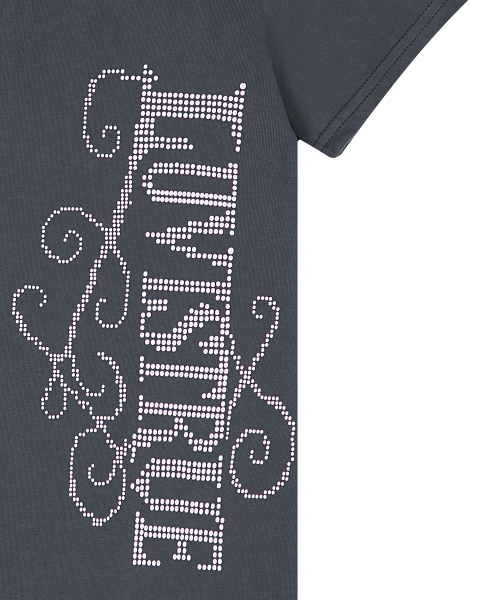 EL LUVISTRUE LOGO TEE(CHARCOAL)