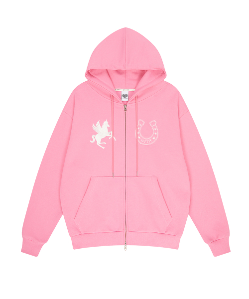 EL UNICORN HOOD ZIP UP(PINK)