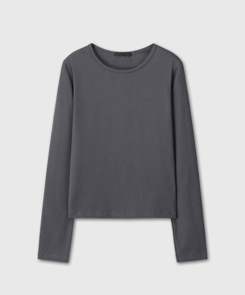 UNIFORM SLIM LONG SLEEVE (CHARCOAL)