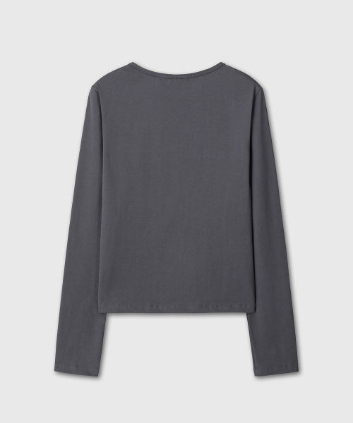 UNIFORM SLIM LONG SLEEVE (CHARCOAL)