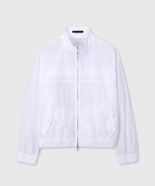 REGULAR FIT NYLON JACKET (WHITE)