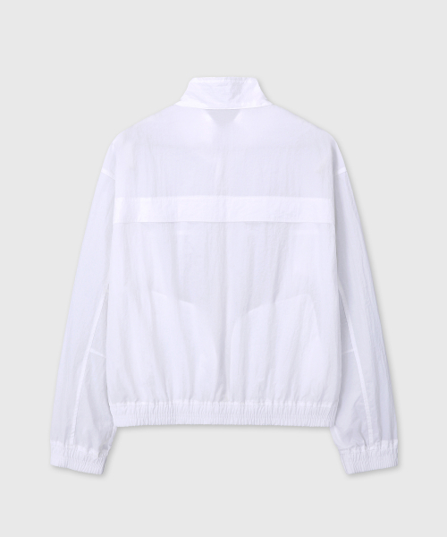 REGULAR FIT NYLON JACKET (WHITE)