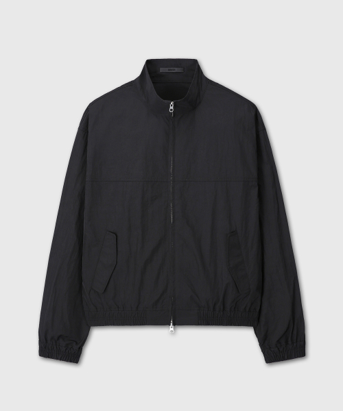 REGULAR FIT NYLON JACKET (BLACK)