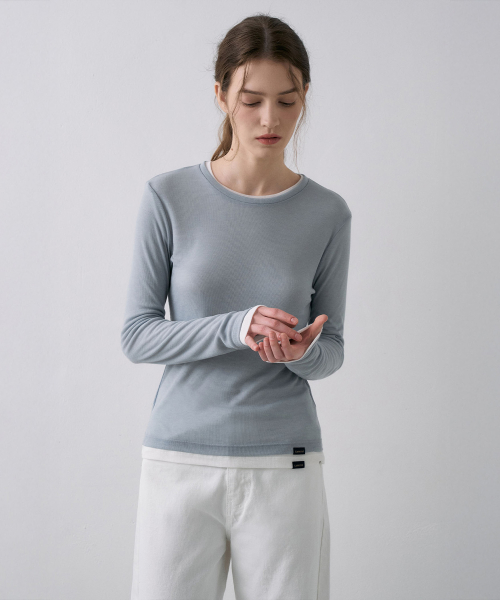 Tencel Round T-Shirt[LMBFSPTT615]-6color