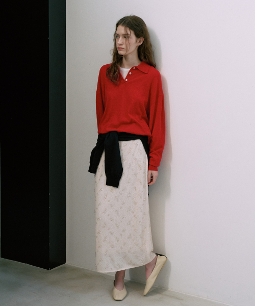 Silk Wool Loose Fit Collar Knit[LMBFSPKN302]-2color