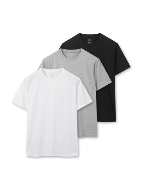공용 코튼 베이직 반팔 티 3PACK_MSG5TS3001