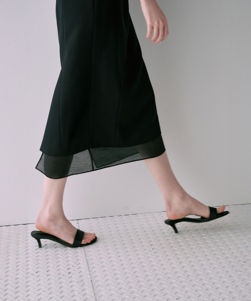 Classic Boat-Neck Dress[LMBFSPDR809]-Black