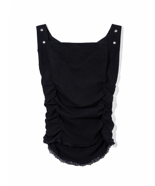 HALTER HOODIE SLEEVELESS BLACK