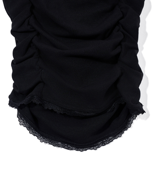 HALTER HOODIE SLEEVELESS BLACK