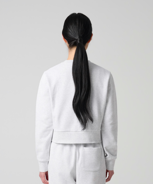 여성 95 크롭 스웨트셔츠 Light Grey