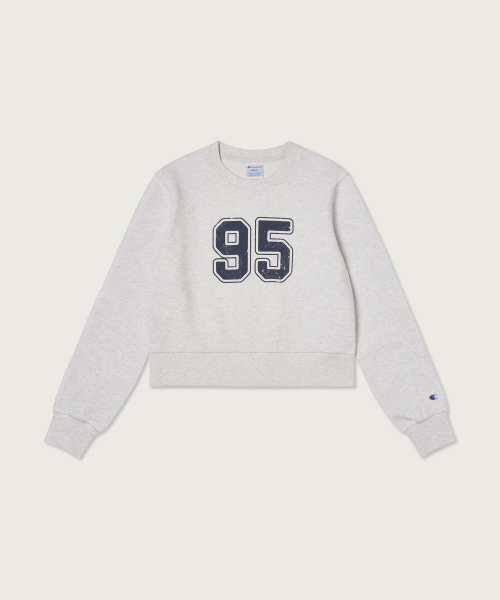 여성 95 크롭 스웨트셔츠 Light Grey