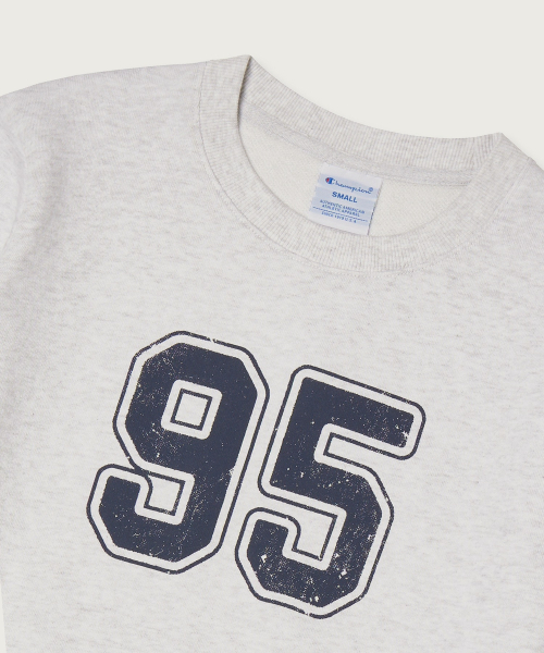 여성 95 크롭 스웨트셔츠 Light Grey