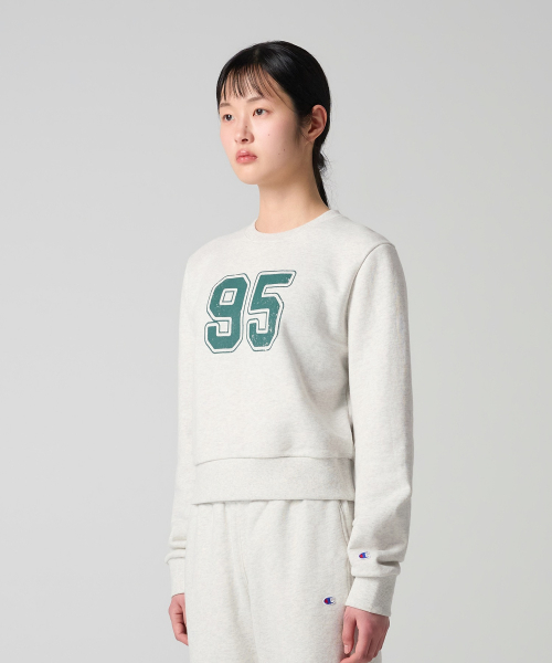 여성 95 크롭 스웨트셔츠 Oatmeal