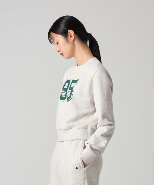 여성 95 크롭 스웨트셔츠 Oatmeal
