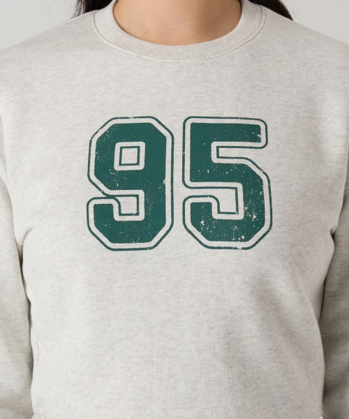 여성 95 크롭 스웨트셔츠 Oatmeal