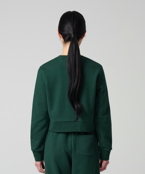여성 95 크롭 스웨트셔츠 Green