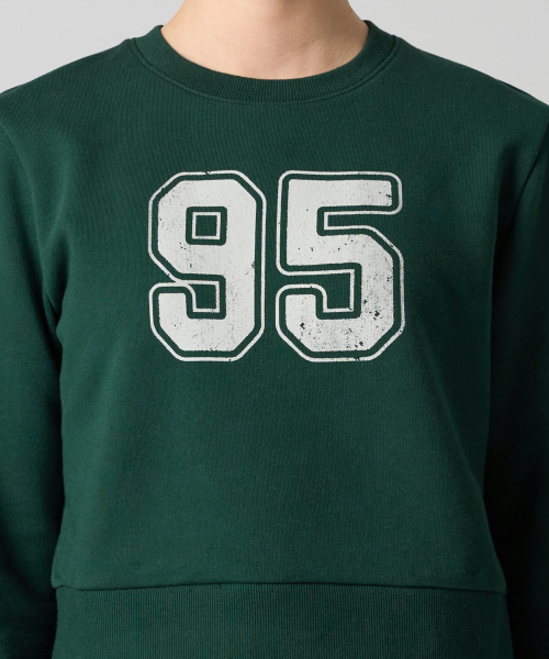 여성 95 크롭 스웨트셔츠 Green