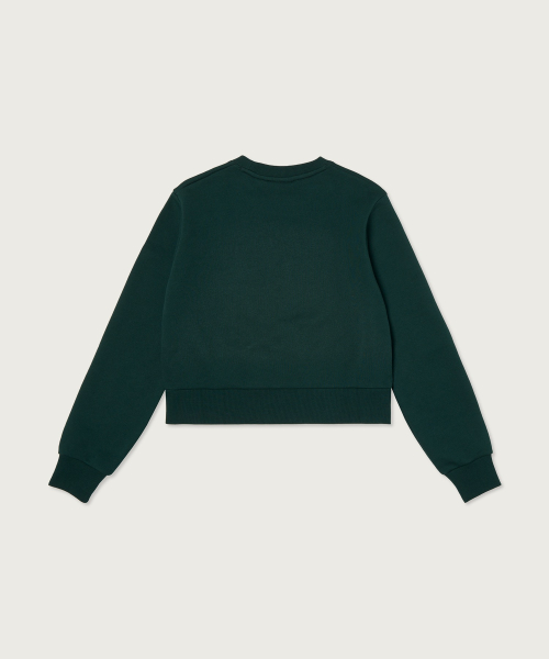 여성 95 크롭 스웨트셔츠 Green