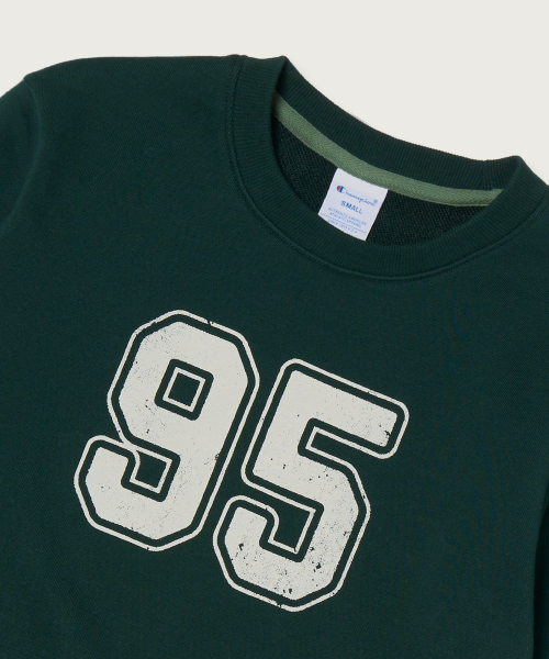 여성 95 크롭 스웨트셔츠 Green
