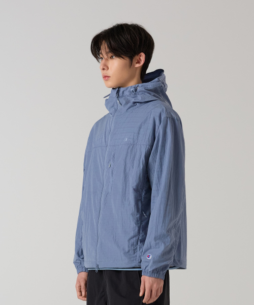 시어 나일론 윈드브레이커 Light Blue