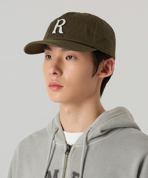 헤리티지 R 아플리케 볼캡 Khaki