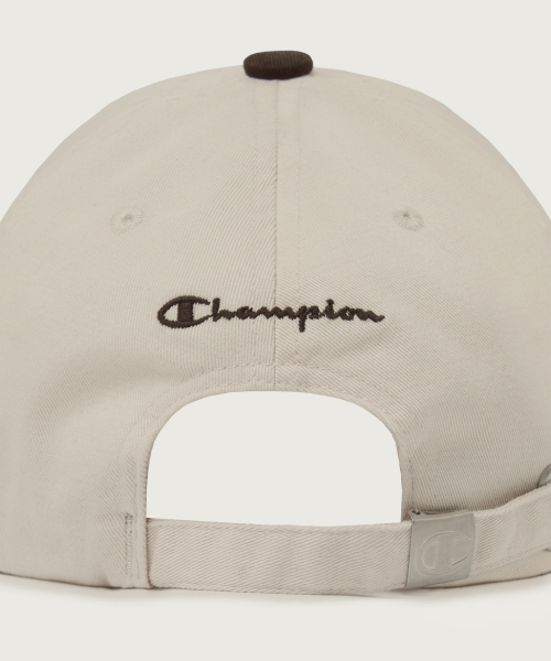C로고 컬러블록 볼캡 Brown